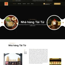 Theme WordPress nhà hàng 05 giá rẻ