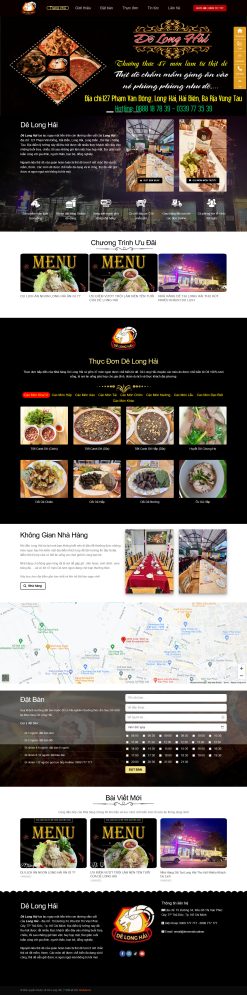 Theme wordpress nhà hàng dê giá rẻ