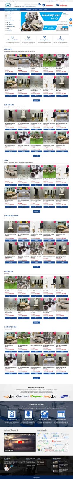 Theme wordpress nội thất bàn ghế văn phòng giá rẻ