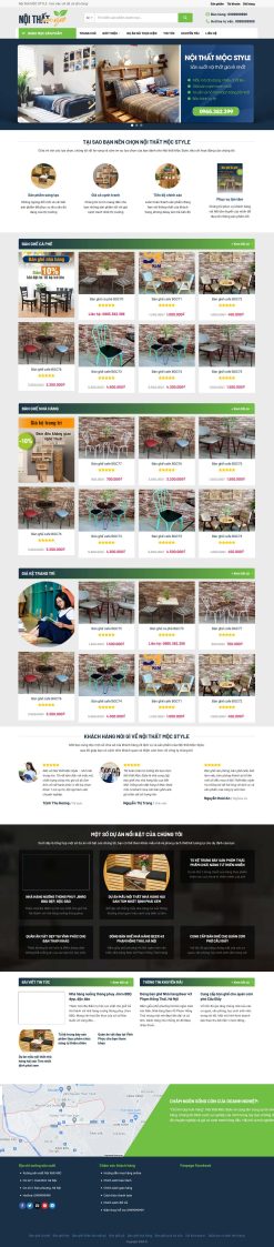 Theme wordpress nội thất bàn ghế giá rẻ