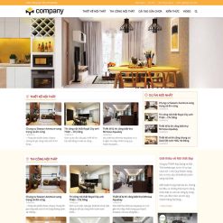 Theme WordPress công ty thiết kế, thi công nội thất 05 giá rẻ