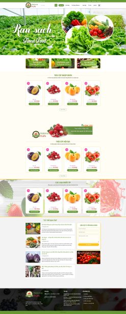 Theme wordpress bán nông sản giá rẻ