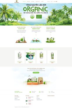 Theme wordpress nước dừa giá rẻ