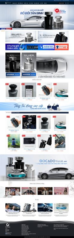 Theme wordpress shop bán nước hoa ô tô giá rẻ
