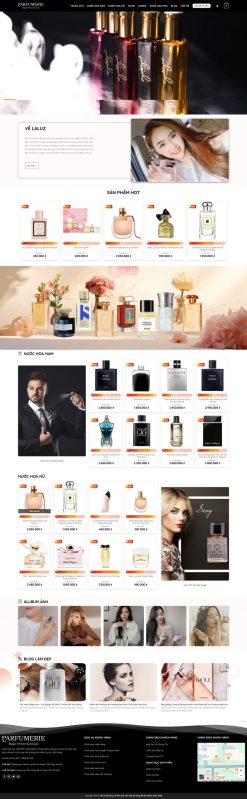 Theme wordpress shop bán nước hoa giá rẻ