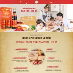 Theme WordPress bán nước mắm, nước tương giá rẻ