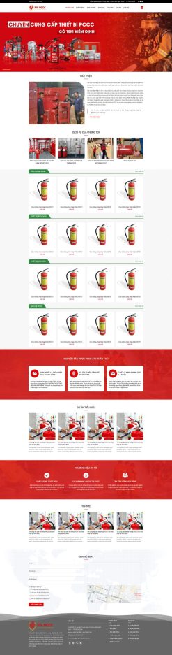 Theme wordpress bán thiết bị phòng cháy chữa cháy giá rẻ
