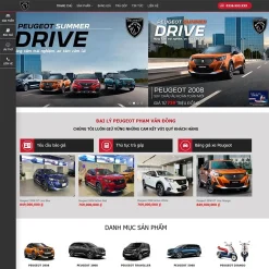 Theme WordPress bán xe Peugeot giá rẻ