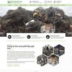 Theme wordpress mua bán phế liệu giá rẻ