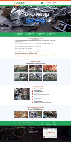 Theme wordpress công ty phế liệu giá rẻ