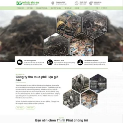 Theme WordPress thu mua đồng nát, phế liệu 02 giá rẻ