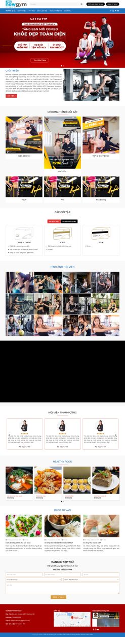 Theme wordpress phòng tập gym giá rẻ