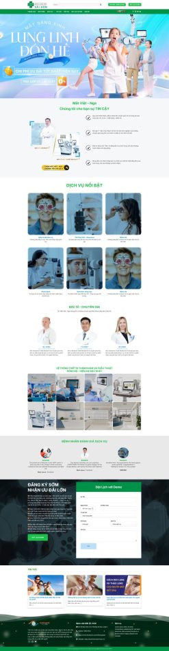 Theme wordpress phòng khám mắt giá rẻ