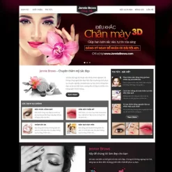 Theme WordPress dịch vụ phun xăm thẩm mỹ giá rẻ