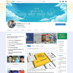 Theme WordPress blog cá nhân giống Facebook giá rẻ