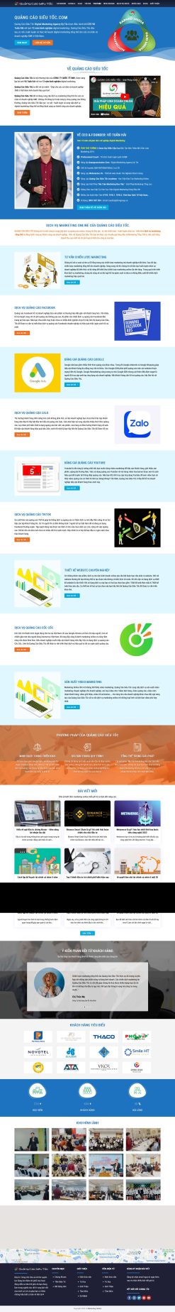 Theme wordpress dịch vụ quảng cáo siêu tốc giá rẻ