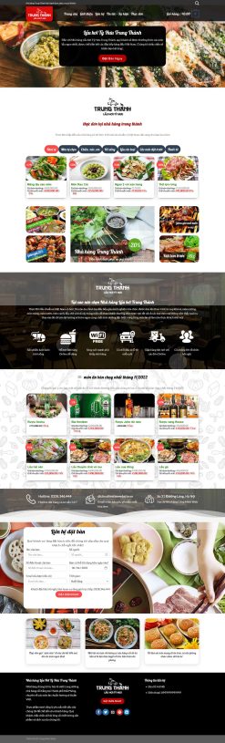 Theme wordpress quán nhậu,nhà hàng ẩm thực giá rẻ