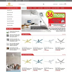 Theme WordPress bán quạt trần giá rẻ