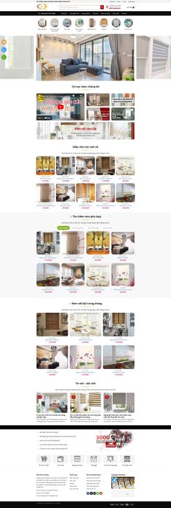 Theme wordpress shop bán mành rèm đẹp giá rẻ