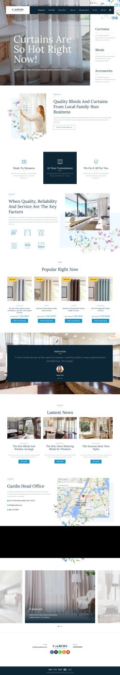 Theme wordpress bán rèm cửa giá rẻ