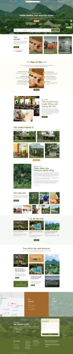 Theme wordpress resort nhà hàng khách sạn giá rẻ