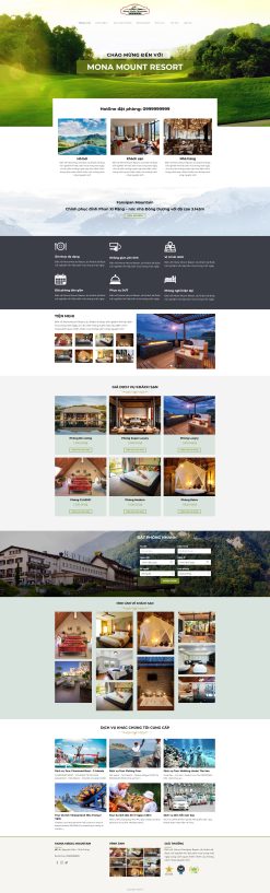 Theme wordpress resort 1 giá rẻ
