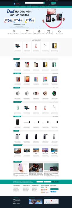 Theme wordpress bán điện thoại samsung shop giá rẻ