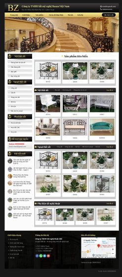 Theme wordpress cơ khí sắt mỹ nghệ giá rẻ