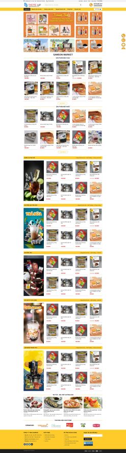 Theme wordpress shop nguyên liệu giá rẻ