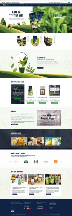 Theme wordpress shop nguyên liệu trà sữa 2 giá rẻ