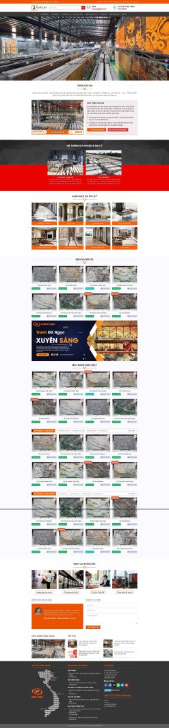 Theme wordpress xưởng đá giá rẻ