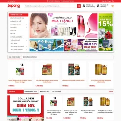 Theme WordPress siêu thị hàng nội địa Nhật giá rẻ
