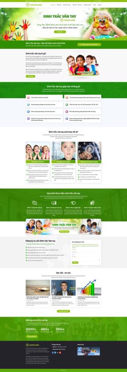 Theme wordpress sinh trắc vân tay giá rẻ