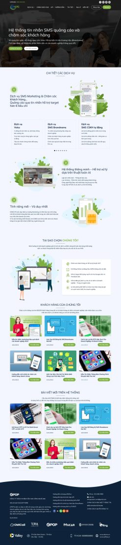 Theme wordpress dịch vụ sms giá rẻ