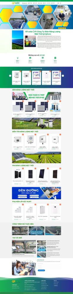 Theme wordpress năng lượng mặt trời solar3 giá rẻ