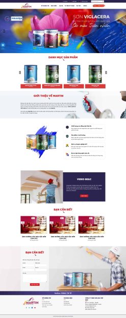 Theme wordpress bán sơn nước 01 giá rẻ