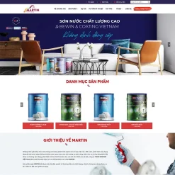 Theme WordPress cung cấp sơn nước 02 giá rẻ