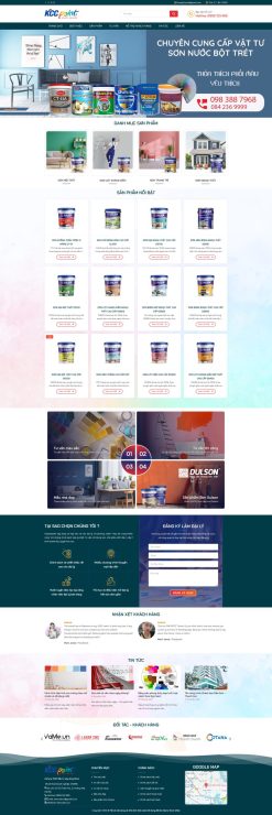 Theme wordpress bán sơn nước 3 giá rẻ