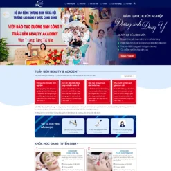 Theme wordpress trung tâm đào tạo nghề spa giá rẻ