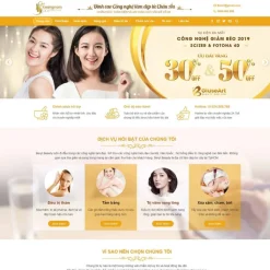 Theme WordPress Spa làm đẹp 01 giá rẻ