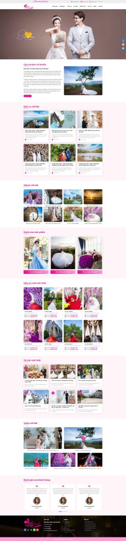 Theme wordpress studio áo cưới 5 đẹp chuẩn seo giá rẻ