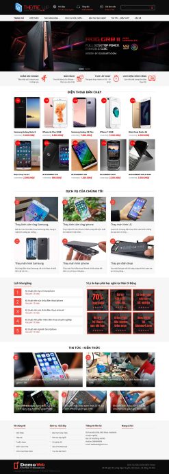 Theme wordpress sửa điện thoại giá rẻ