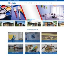 Theme WordPress dịch vụ sơn nhà, sửa nhà giá rẻ