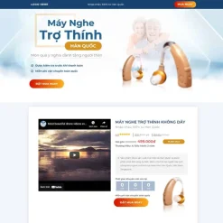 Theme WordPress landing page máy nghe trợ thính giá rẻ