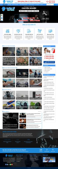 Theme wordpress dịch vụ thám tử giá rẻ