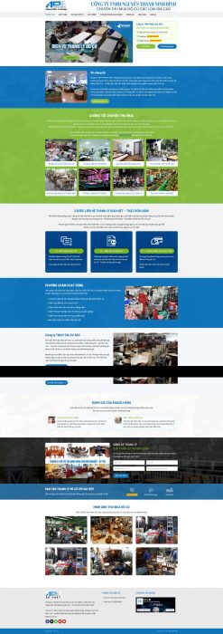 Theme wordpress công ty thanh lý đồ cũ giá rẻ