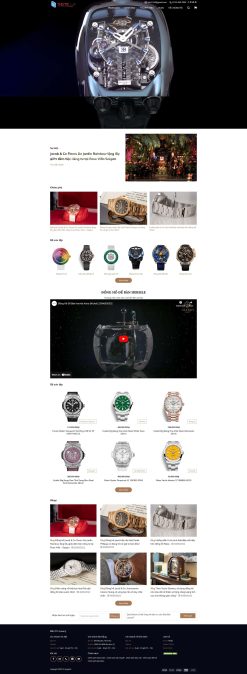 Theme wordpress bán đồng hồ siêu đẹp , chuẩn seo giá rẻ