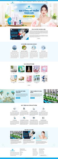 Theme wordpress gia công mỹ phẩm giá rẻ