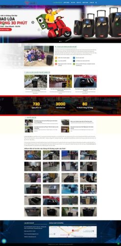 Theme wordpress dịch vụ cho thuê loa kẹo kéo giá rẻ