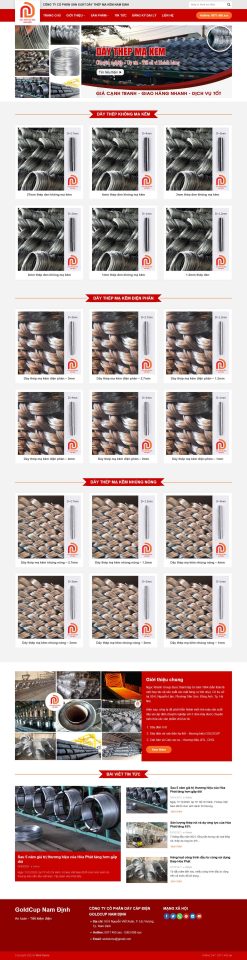 Theme wordpress công ty sắt thép giá rẻ